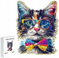Puzzle - Puzzle Drewniane Dla Dzieci Dorosłych 142 Elementy Kot Prezent Dla Dzieci - miniaturka - grafika 1