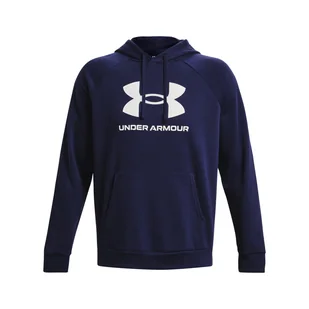 Męska Bluza UNDER ARMOUR UA RIVAL FLEECE LOGO HD 1379758-410 – Granatowy - Bluzy męskie - miniaturka - grafika 1