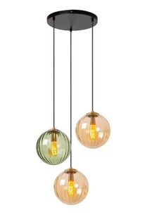 Monsaraz lampa wisząca 3-punktowa czarna/multikolor 45493/03/33 - Lampy sufitowe - miniaturka - grafika 1