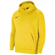 Odzież sportowa dziecięca - Bluza dla dzieci Nike Park Fleece Pullover Hoodie żółta CW6896 719 - miniaturka - grafika 1