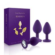Biżuteria erotyczna - RS - Soiree - Booty Plug Original Set 3x Purple - miniaturka - grafika 1