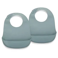 Śliniaki i fartuszki - 2 Śliniaki Silikonowe Z Kieszonką Lead Nuuroo - miniaturka - grafika 1