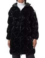 Kurtki damskie - Love Moschino Technical Fabric Thermo Quilted with Hearts. Kurtka damska, Czarny, 40 - miniaturka - grafika 1