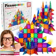 Klocki - Pt101 Klocki Magnetyczne 101W1 Picasso Tiles duże konstrukcyjne - miniaturka - grafika 1