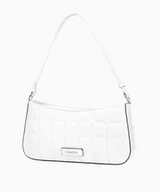 Torebki damskie - PUCCINI Pikowana torebka typu jamnik biała - miniaturka - grafika 1