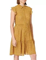 Sukienki - TILDEN Damska sukienka bluzkowa 37230931, ciemnożółta wielokolorowa, XL, Ciemnożółty, wielokolorowy, XL - miniaturka - grafika 1