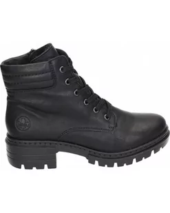 BOTKI RIEKER - 960176-01 CZARNE - Rieker - Botki damskie - miniaturka - grafika 1