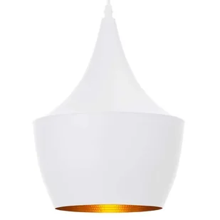 Light Prestige Caselle 42013/1P Lampa wisząca Oprawa metalowa industrialna 1x40W złoty biały - Lampy sufitowe - miniaturka - grafika 1