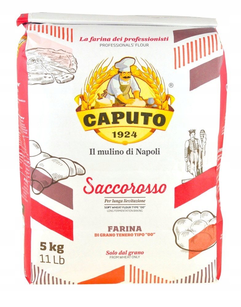 Mąka Typ 00 Saccorosso (dawniej Cuoca) 5kg Caputo, do pizzy 5000g