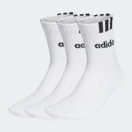Skarpetki męskie - Skarpety za kostkę ADIDAS C 3S LIN 3P HT3437 – Biały - miniaturka - grafika 1
