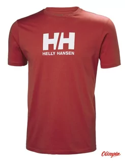 Koszulki męskie - Koszulka męska HELLY HANSEN HH LOGO T-SHIRT Red - grafika 1
