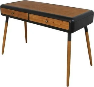 DKD Home Decor Konsola DKD Home Decor Naturalny Czarny Jodła Metal 120 x 50 x 77 cm - Konsole i sekretarzyki - miniaturka - grafika 1