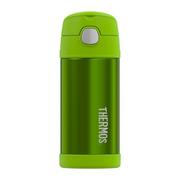 Termosy - Thermos Termos dziecięcy ze słomką 355 ml limonkowy 12001C - miniaturka - grafika 1