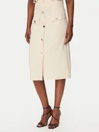 Spódnice - Rinascimento Spódnica ołówkowa CFC0128271003 Beżowy Slim Fit - miniaturka - grafika 1