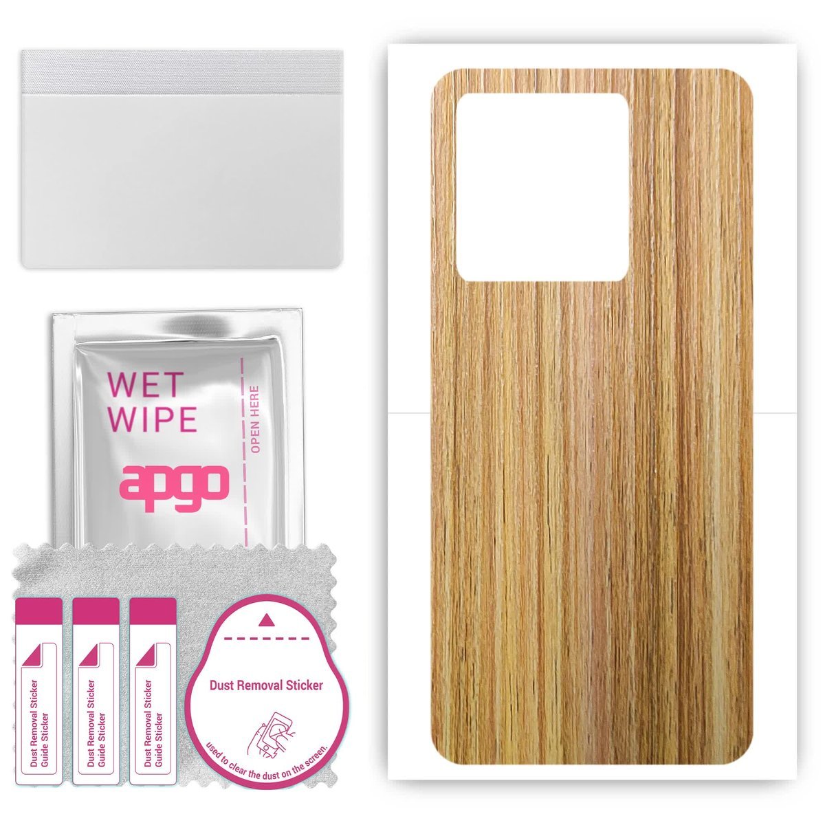 Folia naklejka skórka strukturalna na TYŁ do HMD Crest Max - Drewno Dąb Miodowy - apgo SKINS