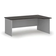 Biurka - Biurko narożne PRIMO GRAY, 1800 x 1200 mm, prawe, szary/wenge - miniaturka - grafika 1