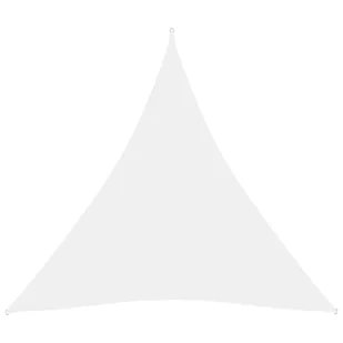 vidaXL Trójkątny żagiel ogrodowy, tkanina Oxford, 4,5x4,5x4,5 m, biały 135288 - Parasole ogrodowe - miniaturka - grafika 7