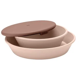Bibs Dinner Plate Set Blush Talerzyk Z Miseczką Z Pokrywką - Miseczki i talerzyki dla dzieci Bibs Dinner Plate Set Blush Talerzyk Z Miseczką Z Pokrywką - Miseczki i talerzyki dla dzieci - miniaturka - grafika 1