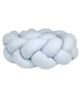 Ochraniacze do łóżeczka - Ochraniacz do łóżeczka warkocz "Bawełna błękitna" - 210cm - miniaturka - grafika 1