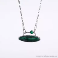 Wisiorki - Sotis Malachity Dwa, wisior Ag925, 9.1g - miniaturka - grafika 1