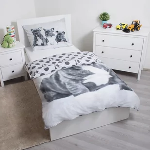Jerry Fabrics Dziecięca pościel bawełniana Bulldog, 140 x 200 cm, 70 x 90 cm - Pościel dla dzieci - miniaturka - grafika 1