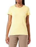 Koszulki i topy damskie - Q/S by s.Oliver T-shirt damski, krótki rękaw, żółty, XXL - miniaturka - grafika 1