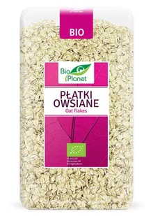 Bio Planet SERIA RÓŻOWA (płatki, otręby, musli) PŁATKI OWSIANE BIO 600 g - BIO - Płatki śniadaniowe i musli - miniaturka - grafika 2