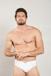 Slipy męskie bawełniane (2pack) klasyczne z wewnętrzna gumą Kappa K1101 - Majtki męskie - miniaturka - grafika 1