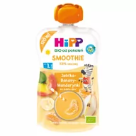 Desery dla dzieci - Hipp Smoothie Mus z owoców i soków po 1. roku jabłka-banany-mandarynki 120 ml Bio - miniaturka - grafika 1