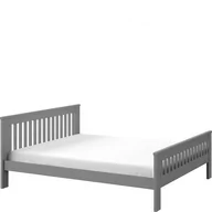 Łóżka dla dzieci i młodzieży - Łóżko 90 x 200 ze Stelażem Laura Dolmar Sosna Barwiona na Antracyt - miniaturka - grafika 1