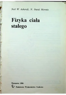 Fizyka ciała stałego - Fizyka i astronomia - miniaturka - grafika 1