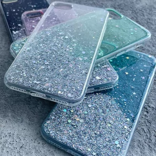 Wozinsky Star Glitter błyszczące etui pokrowiec z brokatem Xiaomi Mi 10T Pro / Mi 10T zielony - Etui i futerały do telefonów - miniaturka - grafika 3