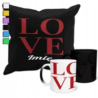 Gadżety dla niej i dla niego - ZESTAW KUBEK MAGICZNY ZMIENIAJĄCY KOLOR + POSZEWKA PREZENT WALENTYNKI+ IMIĘ - miniaturka - grafika 1