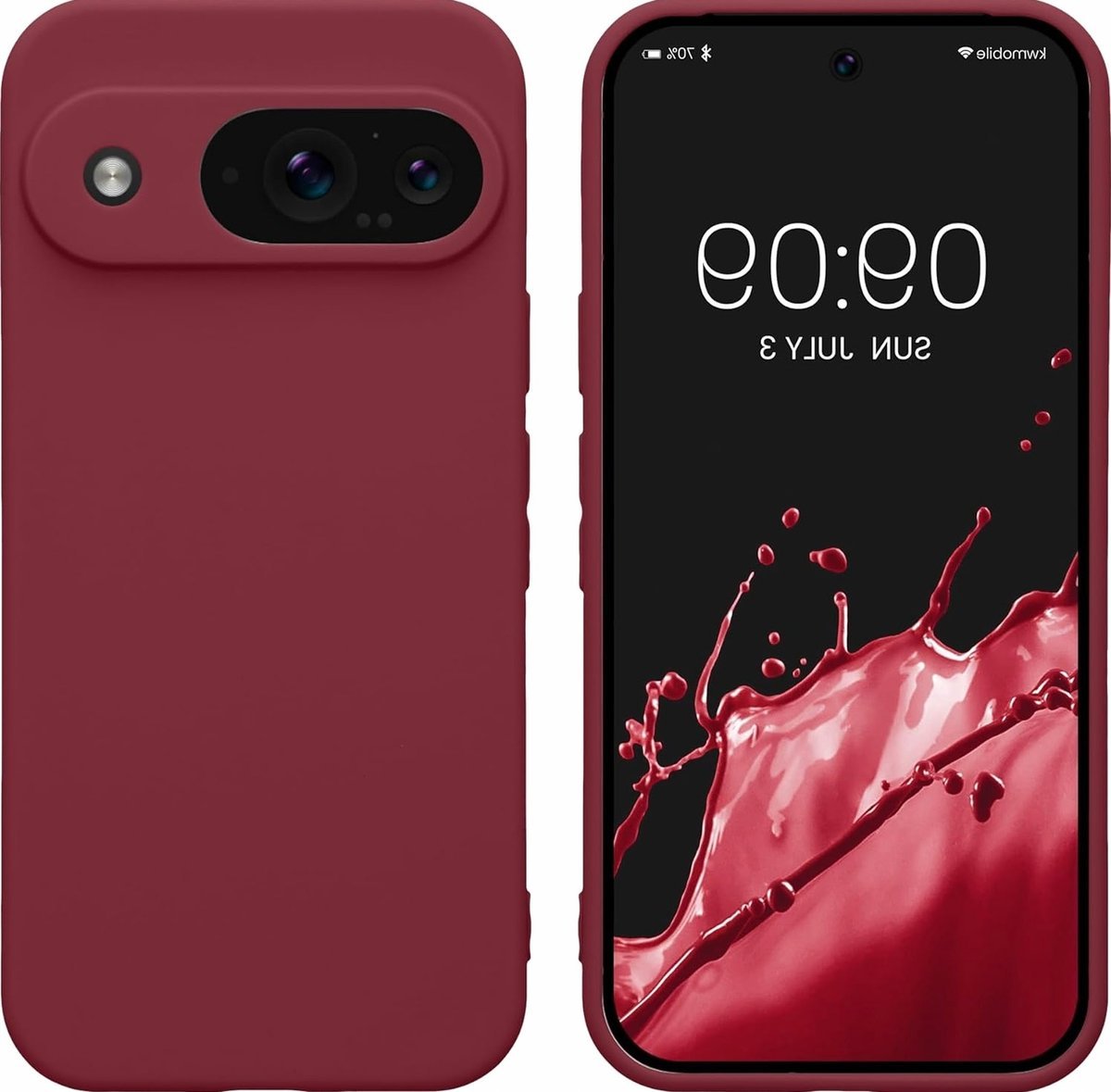 Etui fioletowe matowe do telefonu obudowa antypoślizgowa osłona aparat