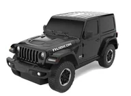 Zabawki zdalnie sterowane - Jeep Wrangler JL skala 1:24 Rastar 79500 samochód sterowany czarny - miniaturka - grafika 1