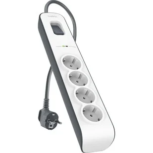 Belkin Listwa zasilająca Surgemaster 4-fold - BSV400VF2 m (BSV400VF2M) - Listwy zasilające - miniaturka - grafika 1