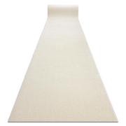 Dywany - Jednolity chodnik KARMEL Gładki, jednokolorowy biały 120 cm, 120x560 cm - miniaturka - grafika 1