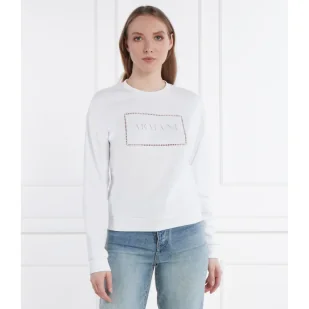 Armani Exchange Bluza | Straight fit - Bluzy damskie - miniaturka - grafika 1