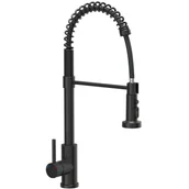 Baterie kuchenne - Bateria kuchenna z elastyczną wylewką 52, 4 cm Marissa Czarna matowa Quadron - miniaturka - grafika 1