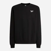 Bluzy męskie - Bluza bez kaptura męska Reebok Kai Small Logo Crewneck Swe 100240743 M Czarna (1200175387633). Bluzy bez kaptura męskie - miniaturka - grafika 1