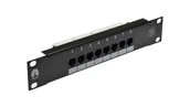 Panele krosownicze - Patch panel RACK 10 kat.5e 8p UTP 1U czarny NEKU - miniaturka - grafika 1