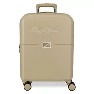 Walizki - Pepe Jeans Accent Czarna walizka kabinowa 40x55x20 cm Twardy ABS Zintegrowany zamek TSA 37L 2,9 kg 4 Podwójne koła Bagaż ręczny by Joumma Bags, Czarny (Black), walizka kabinowa - miniaturka - grafika 1