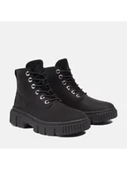 Botki damskie - Timberland Skórzane botki "Greyfield" w kolorze czarnym - miniaturka - grafika 1