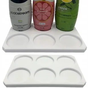 STOJAK PODKŁADKA NA SYROPY 6 MIEJSC BIAŁY - Akcesoria i części AGD - miniaturka - grafika 1