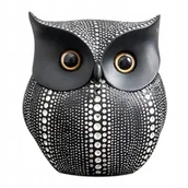 Figurki dekoracyjne - Prezent z Okazji Dnia Nauczyciela - Sowa Figurka Dekoracyjna Ozdobna Czarna - miniaturka - grafika 1