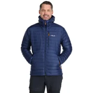 Kurtki męskie - Męska kurtka puchowa Rab Microlight Alpine Jacket deep ink/marmalade - S - miniaturka - grafika 1