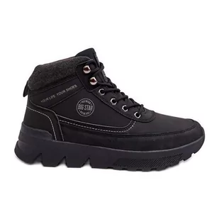 Męskie Buty Trekkingowe Czarne Big Star MM174016 - Buty trekkingowe męskie - miniaturka - grafika 1