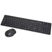 Zestawy myszka + klawiatura - Gembird KLAWIATURA CHOCOLATE SLIM BEZPRZEWODOWA 2.4GHZ+MYSZ (KBS-WCH-01) - miniaturka - grafika 1