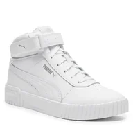 Buty dla chłopców - Sneakersy Puma Carina Mid Jr 38737602 Biały - miniaturka - grafika 1