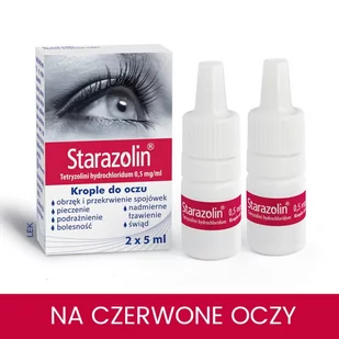 Polpharma ZAKŁADY FARMACEUTYCZNE S.A. Starazolin 0.05% krop.d/oczu 2x5ml - Wzrok i słuch - miniaturka - grafika 1